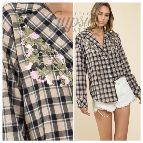 POL DISCOUNTED Girl Grunge Plaid Top - Picture 9 of 14